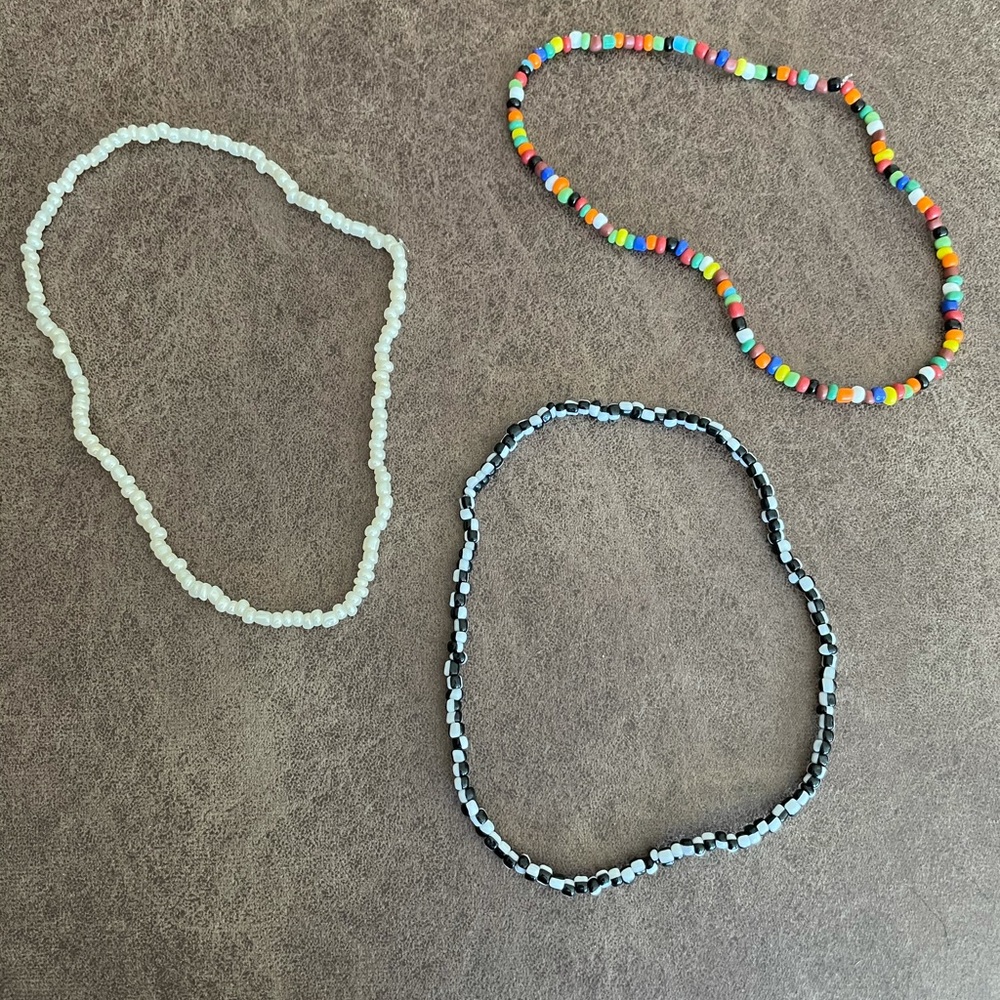 Bundle! Seed bead necklace or choker set